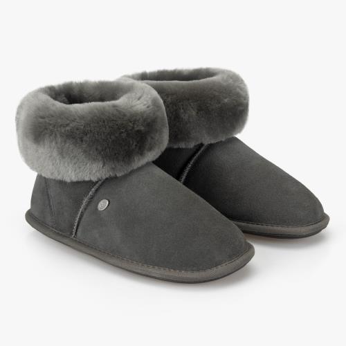 Ladies Albery Sheepskin Slipper  Granite Extra Image 1